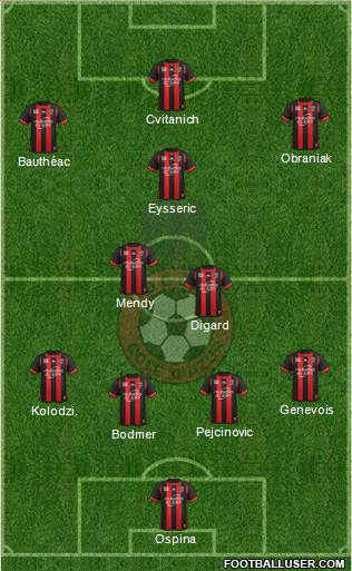 OGC Nice Côte d'Azur Formation 2013