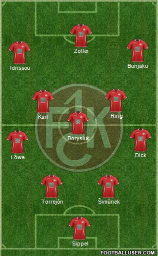 1.FC Kaiserslautern Formation 2013