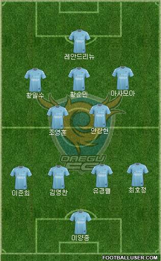 Daegu FC Formation 2013