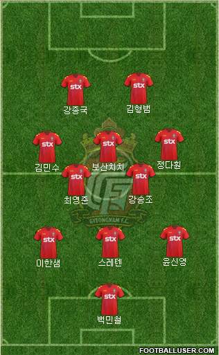 Gyeongnam FC Formation 2013