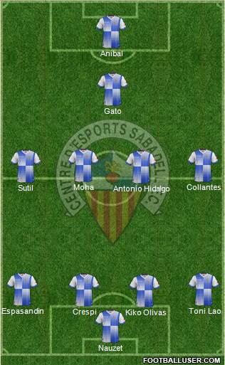 C.E. Sabadell Formation 2013