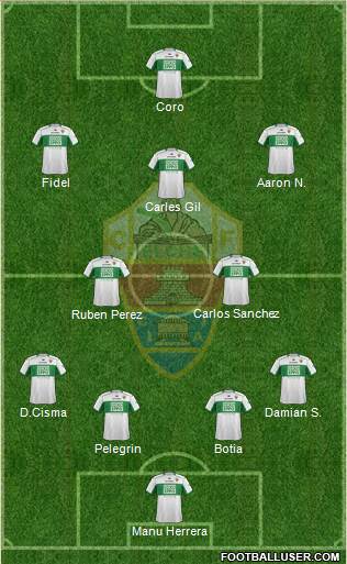 Elche C.F., S.A.D. Formation 2013