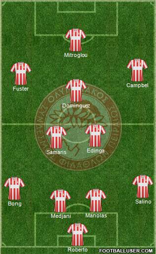 Olympiakos SF Piraeus Formation 2013