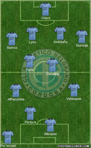 Belgrano de Córdoba Formation 2013