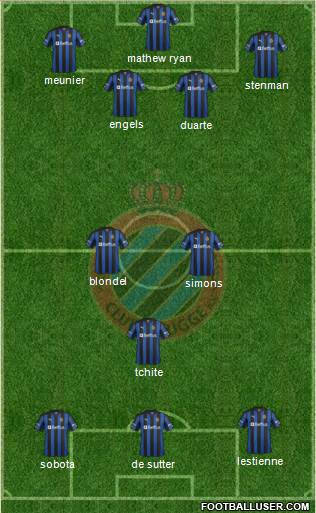 Club Brugge KV Formation 2013