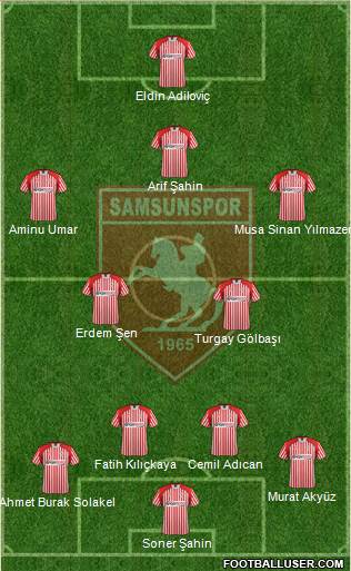 Samsunspor Formation 2013