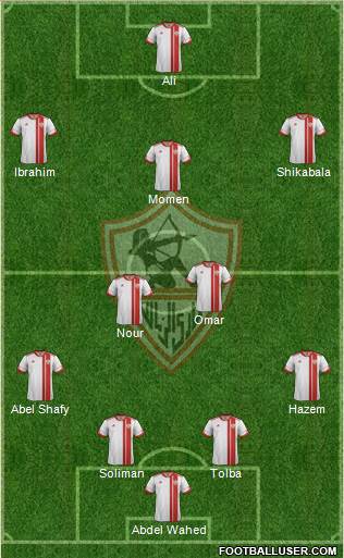 Zamalek Sporting Club Formation 2013