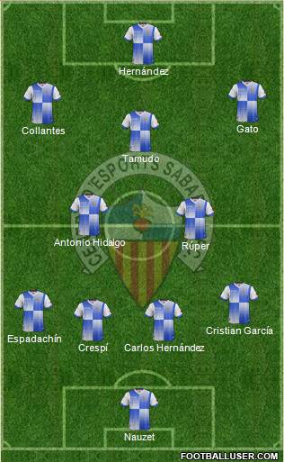 C.E. Sabadell Formation 2013