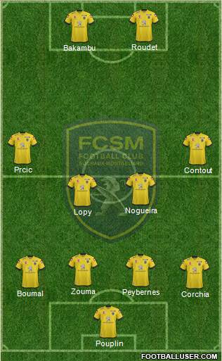 FC Sochaux-Montbéliard Formation 2013