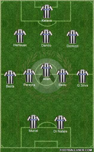 Udinese Formation 2013