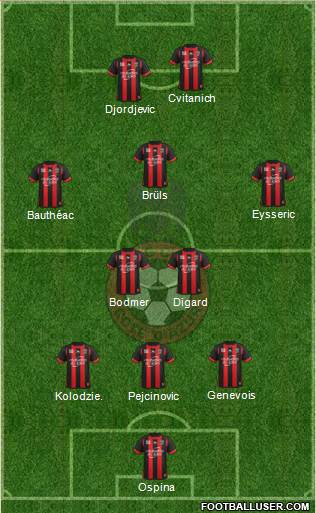 OGC Nice Côte d'Azur Formation 2013