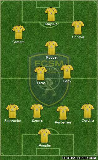 FC Sochaux-Montbéliard Formation 2013