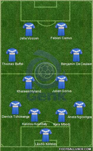 K Racing Club Genk Formation 2013