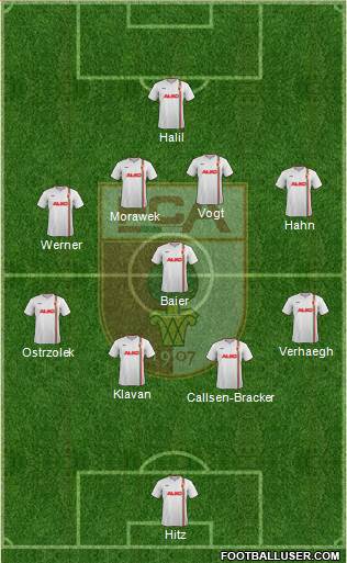 FC Augsburg Formation 2013