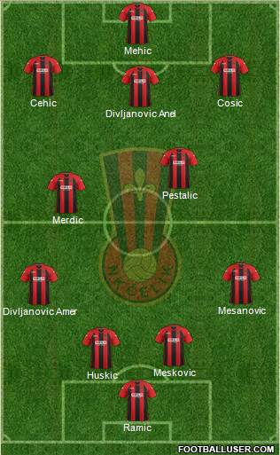 NK Celik Zenica Formation 2013