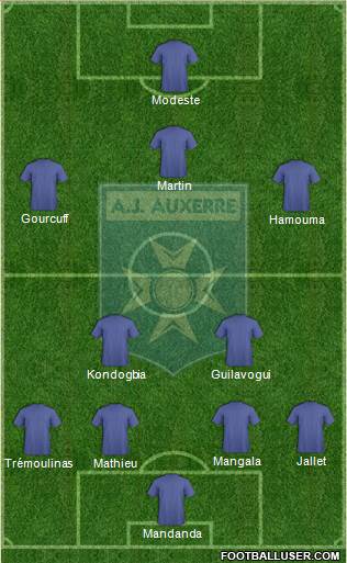 A.J. Auxerre Formation 2013