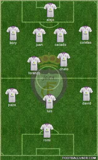 Real Jaén C.F. Formation 2013