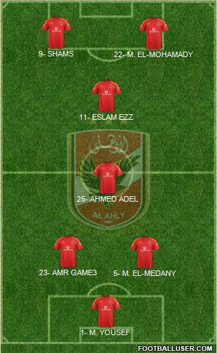 Al-Ahly Sporting Club Formation 2013