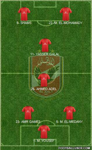 Al-Ahly Sporting Club Formation 2013