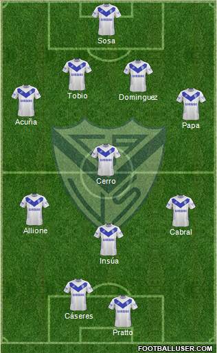 Vélez Sarsfield Formation 2013