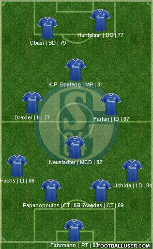 FC Schalke 04 Formation 2013