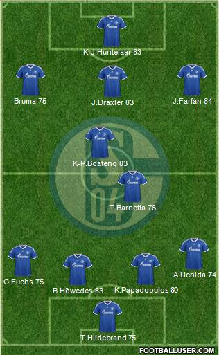 FC Schalke 04 Formation 2013