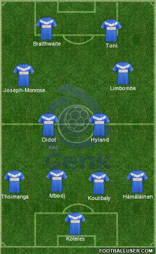 K Racing Club Genk Formation 2013