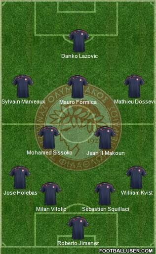 Olympiakos SF Piraeus Formation 2013