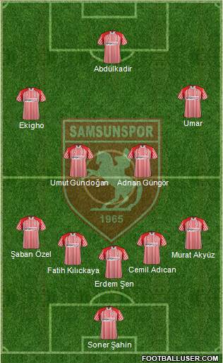 Samsunspor Formation 2013