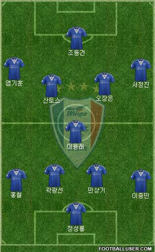 Suwon Samsung Blue Wings Formation 2013