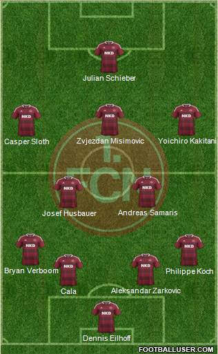 1.FC Nürnberg Formation 2013