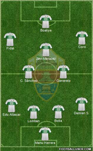 Elche C.F., S.A.D. Formation 2013