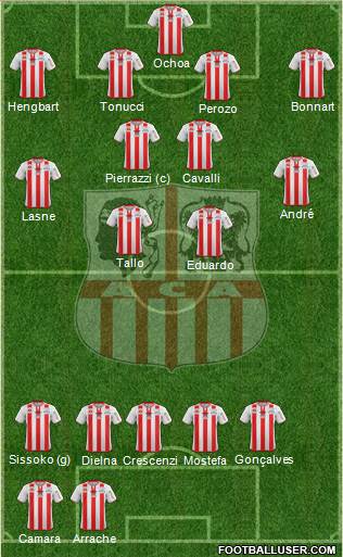 Athletic Club Ajaccien Football Formation 2013