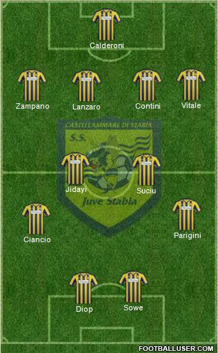 Juve Stabia Formation 2013