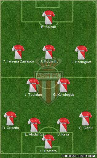 AS Monaco FC Formation 2013