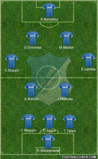 TSG 1899 Hoffenheim Formation 2013