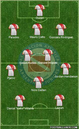 Argentinos Juniors Formation 2013