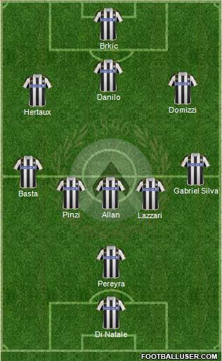 Udinese Formation 2013