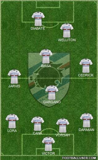 Sampdoria Formation 2013