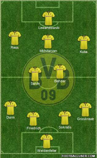 Borussia Dortmund Formation 2013