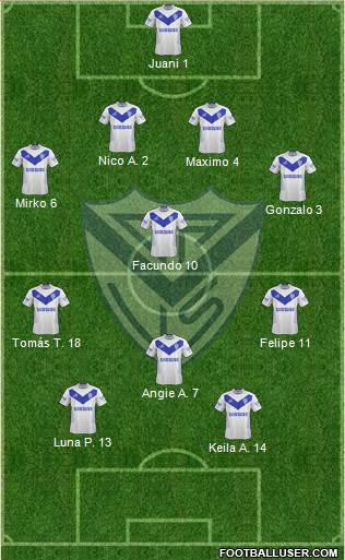 Vélez Sarsfield Formation 2013