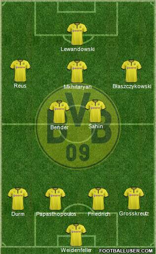 Borussia Dortmund Formation 2013