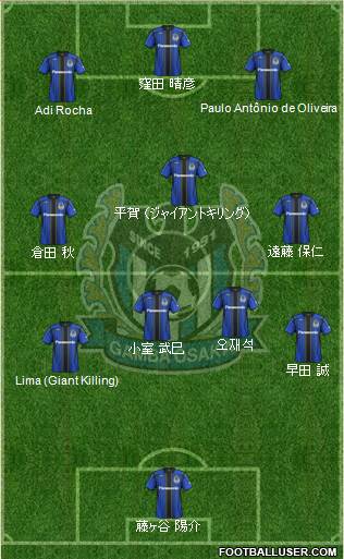 Gamba Osaka Formation 2013