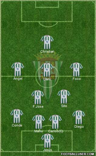 Córdoba C.F., S.A.D. Formation 2013