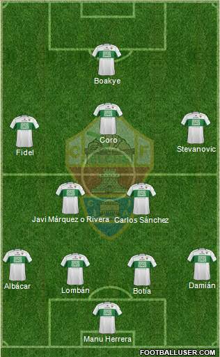 Elche C.F., S.A.D. Formation 2013