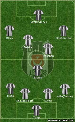 Besiktas JK Formation 2013