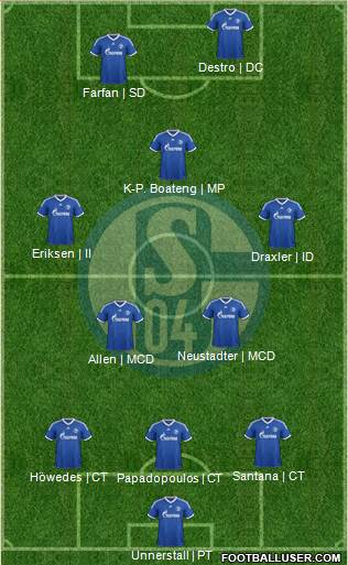 FC Schalke 04 Formation 2013