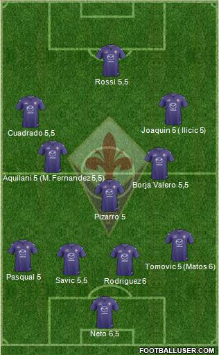 Fiorentina Formation 2013