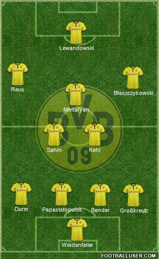 Borussia Dortmund Formation 2013