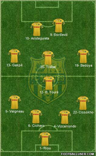 FC Nantes Formation 2013